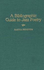 Front cover of A bibliographic guide to jazz poetry by Sascha Feinstein