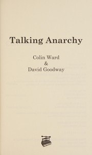 Cover of Talking anarchy by Colin Ward