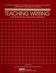 Cover of Teaching writing by Evelyn Rothstein