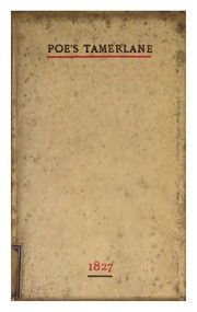 Cover of Tamerlane and other poems by Edgar Allan Poe