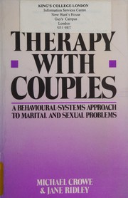 Cover of Therapy with couples by Michael Crowe