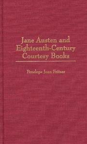 Cover of Jane Austen and eighteenth-century courtesy books by Penelope Joan Fritzer