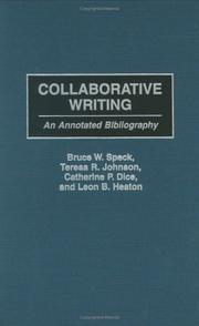 Cover of Collaborative writing by Bruce W. Speck