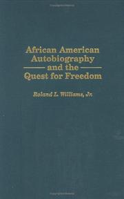 Front cover of African American autobiography and the quest for freedom by Roland Leander Williams
