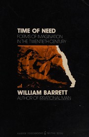 Cover of Time of need by William Barrett