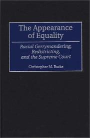 Front cover of The Appearance of Equality by Christopher M. Burke