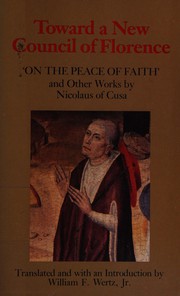 Cover of Toward a new Council of Florence by Cardinal Nicholas of Cusa
