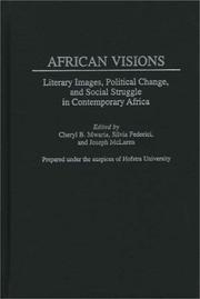 Front cover of African visions by Joseph McLaren