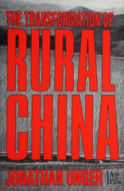 Front cover of The transformation of rural China by Jonathan Unger