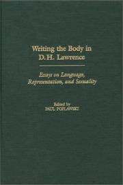 Cover of Writing the body in D.H. Lawrence by Paul Poplawski
