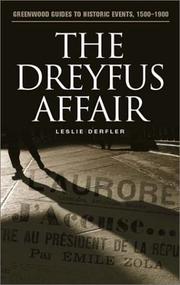 Cover of The Dreyfus affair by Leslie Derfler
