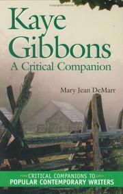 Front cover of Kaye Gibbons by Mary Jean DeMarr