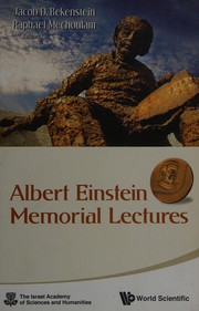 Cover of Albert Einstein memorial lectures by Jacob D. Bekenstein
