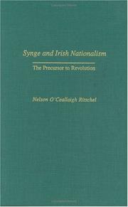 Front cover of Synge and Irish nationalism by Nelson O'Ceallaigh Ritschel