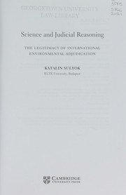 Front cover of Science and Judicial Reasoning by Katalin Sulyok