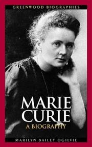 Front cover of Marie Curie by Marilyn Bailey Ogilvie