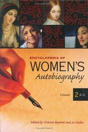 Front cover of Encyclopedia of women's autobiography by Victoria Boynton