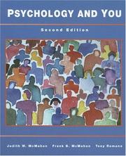 Front cover of Psychology and you by Judith W. McMahon