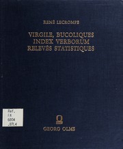 Front cover of Virgile, Bucoliques by Rene Lecrompe