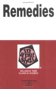 Cover of Remedies in a nutshell by Tabb, Wm. Murray