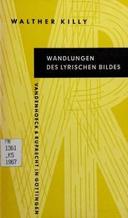 Front cover of Wandlungen des lyrischen Bildes by Walther Killy
