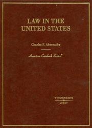 Cover of Law in the United States by Charles F. Abernathy