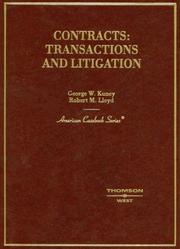 Cover of Contracts by George W. Kuney