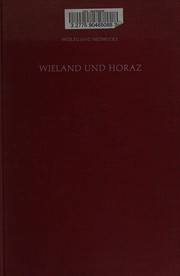 Front cover of Wieland und Horaz by Wolfgang Monecke