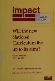 Front cover of Will the new National Curriculum live up to its aims? by Steve Bramall
