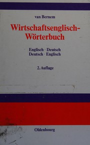 Front cover of Wirtschaftsenglisch-Wörterbuch by Theodor van Bernem