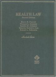 Cover of Health law by Barry R. Furrow