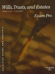 Front cover of Wills, trusts, and estates by Patricia A. Cain