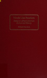 Cover of Words like freedom by Newman, Richard