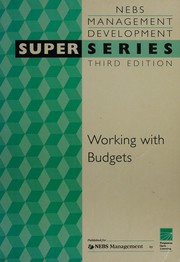Cover of Working with budgets by Raymond J. Taylor