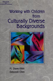 Front cover of Working with children from culturally diverse backgrounds by M. Diane Klein