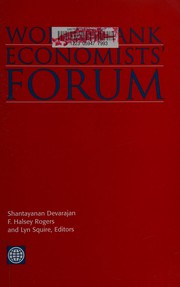 Front cover of World Bank Economists' Forum by Shantayanan Devarajan