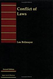 Front cover of Conflict of laws by Lea Brilmayer