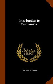 Front cover of Introduction to Economics by John Roscoe Turner
