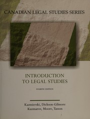 Front cover of Introduction to legal studies by Vincent Kazmierski