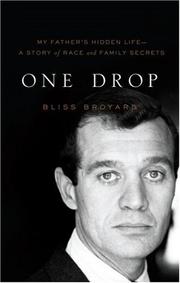 Cover of One drop by Bliss Broyard
