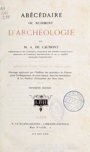 Front cover of Abécédaire, ou, rudiment d'archéologie by A. de Caumont