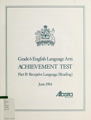 Cover of Achievement test by Alberta. Alberta Education