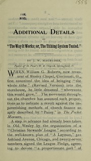 Cover of Additional details by J. W. Magruder