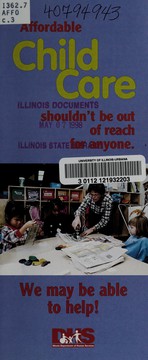 Cover of Affordable child care shouldn't be out of reach for anyone by Illinois. Department of Human Services