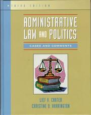 Cover of Administrative law and politics by Lief H. Carter