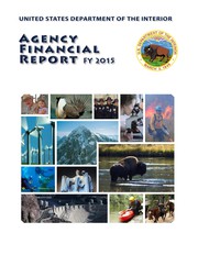 Front cover of Agency financial report Fiscal Year 2015 by United States. Department of the Interior