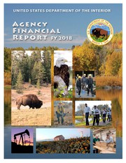Front cover of Agency financial report Fiscal Year 2018 by United States. Department of the Interior