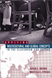 Cover of Applying multicultural and global concepts in the classroom and beyond by Susan C. Brown