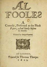 Cover of Al fooles by George Chapman