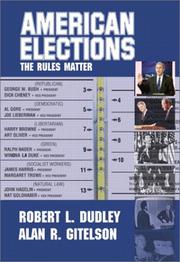 Cover of American elections by Robert L. Dudley